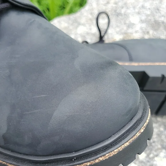 Birkenstock Highwood Lace Low Leather Black Shoes Men's 10